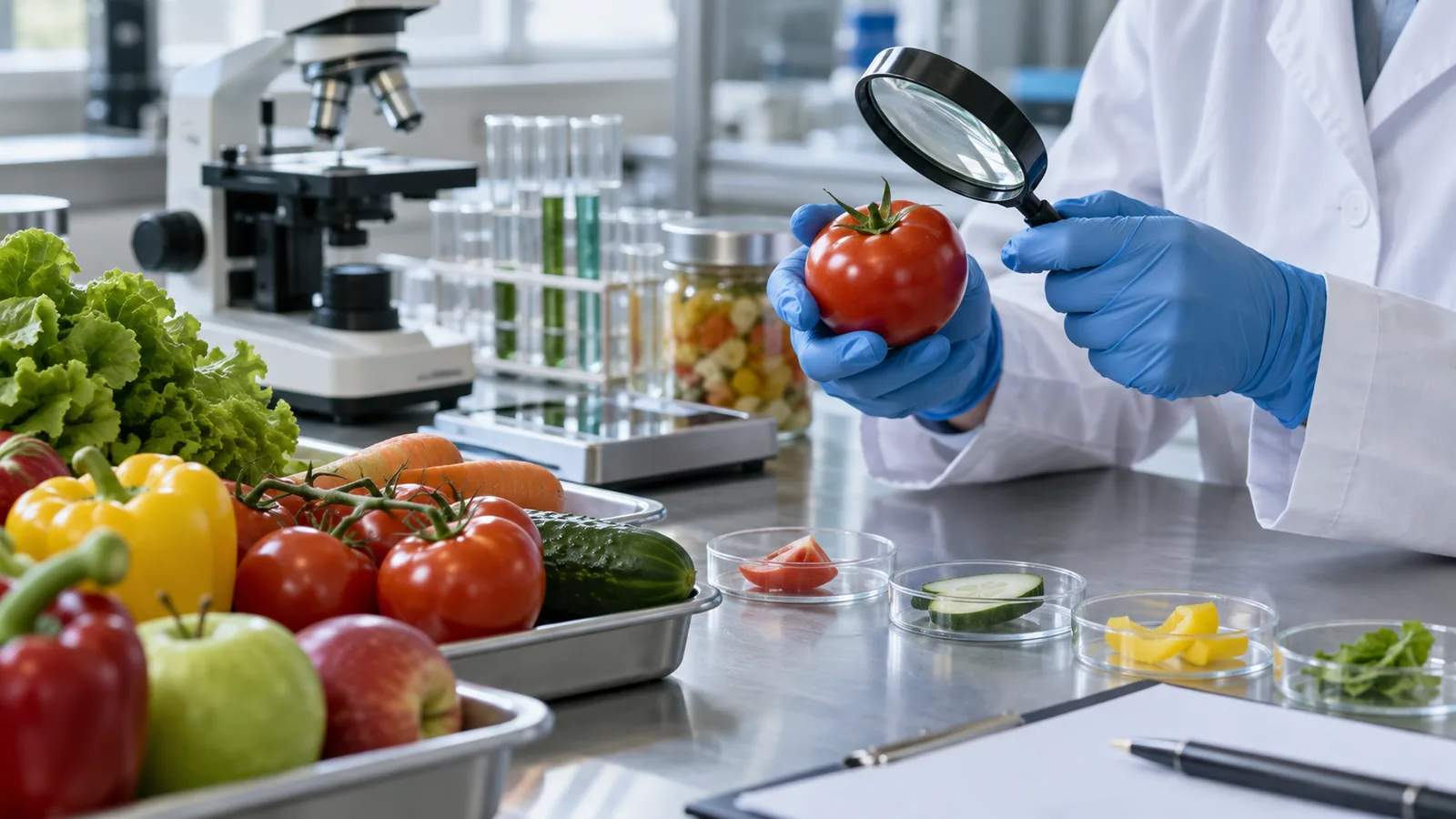 Экспертиза свежих фруктов овощей и продуктов переработки: лабораторный анализ объекта экспертизы